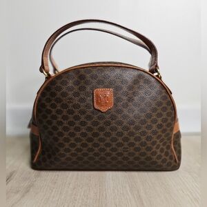 CELINE Vintage Macadam Blason Handbag Dome shaped